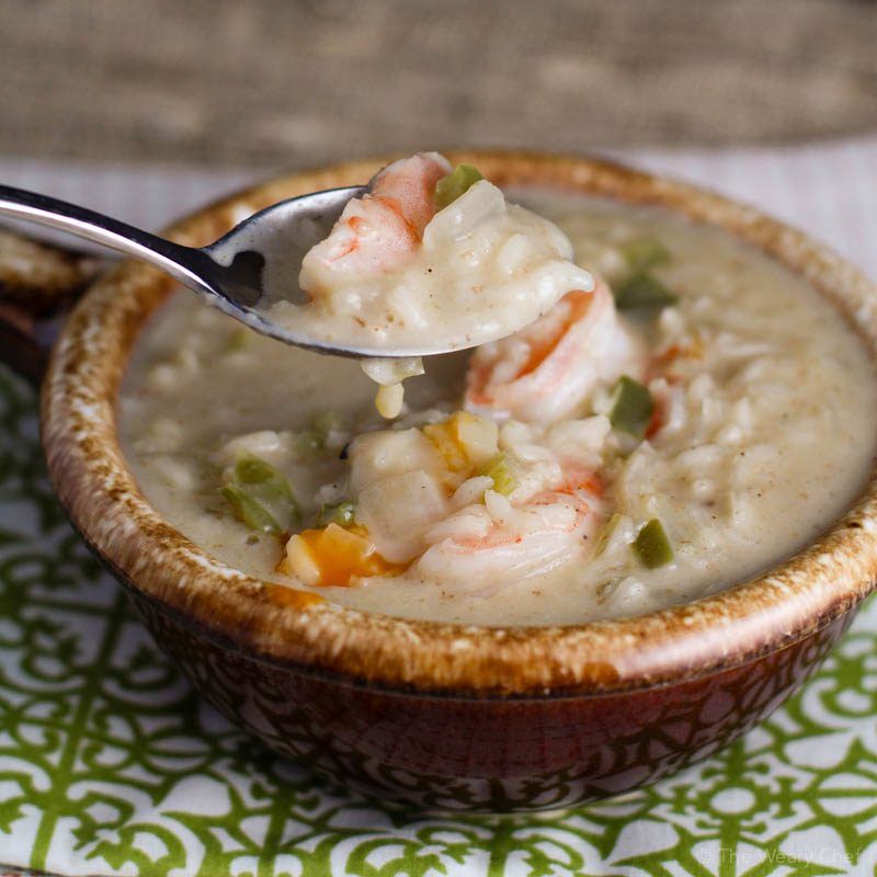 Creamy Cajun Shrimp Soup The Weary Chef