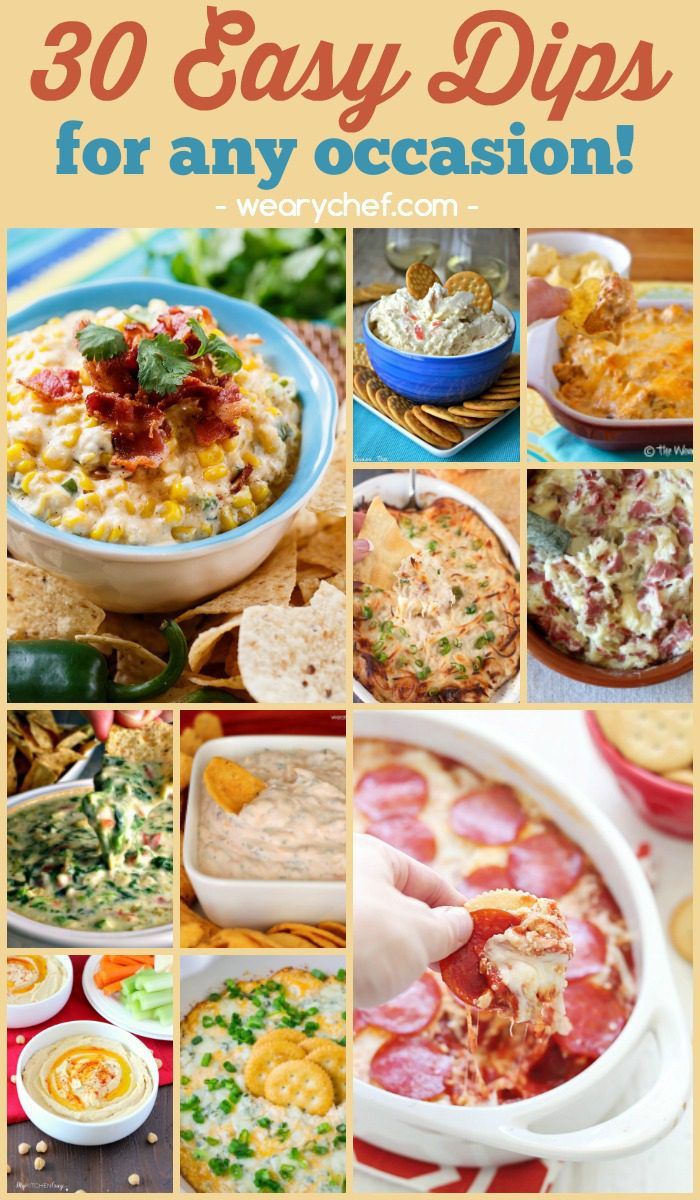 30 Easy Dip Recipes for Any Occasion! - wearychef.com