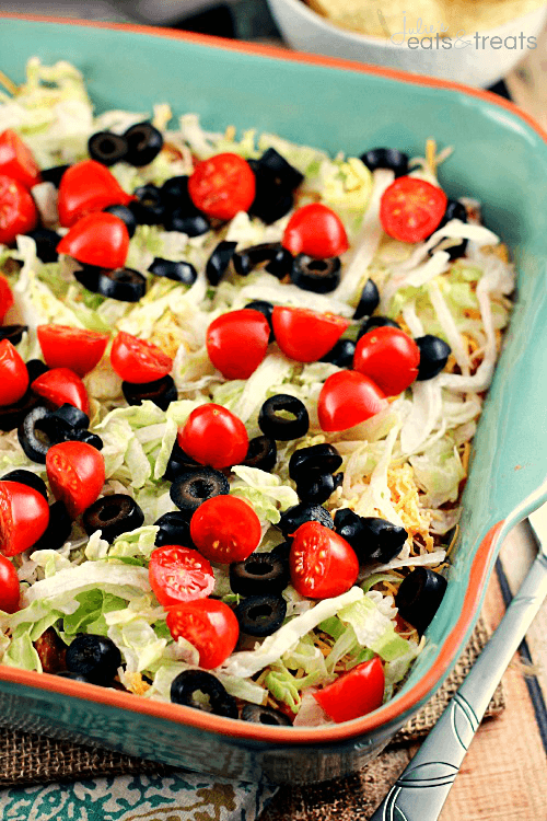 Easy Taco Dip by Julie's Eats and Treats