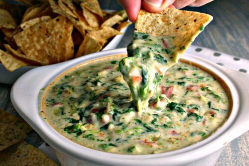 Easy Spinach Artichoke Dip by Life Love and Good Food