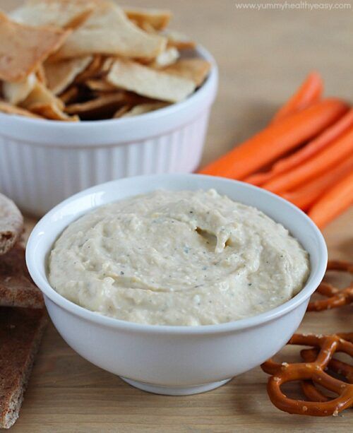 Ranch Hummus Dip by Yummy Healthy Easy