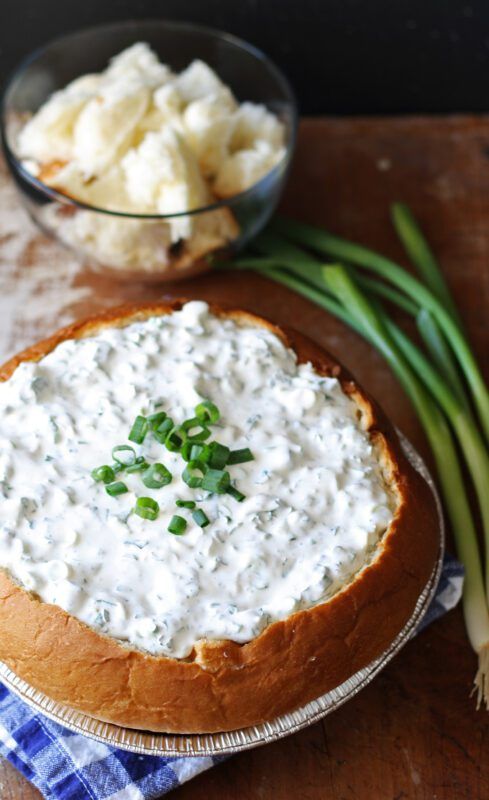 Easy Green Onion Dip by Honey and Birch