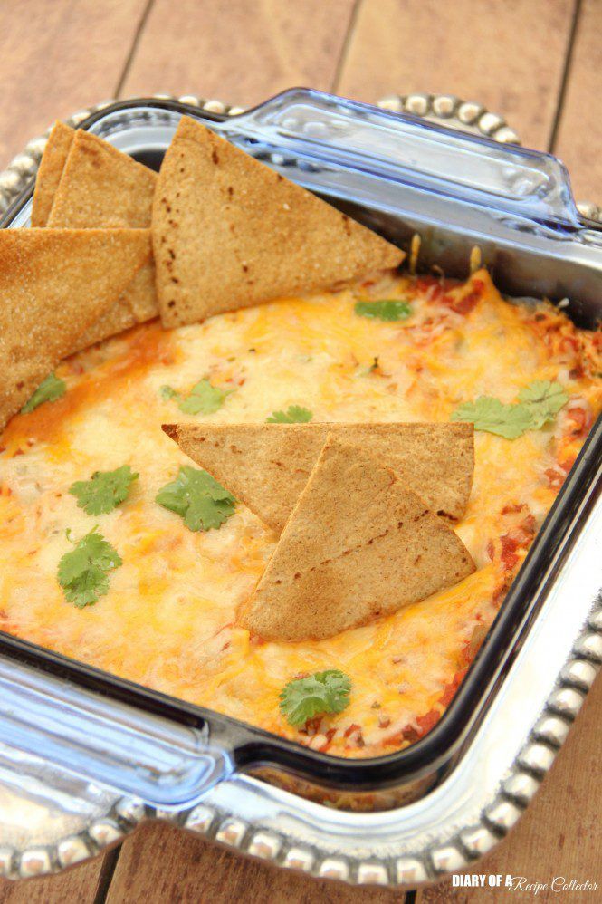 Skinny Chicken Taquito Dip by Diary of a Recipe Collector