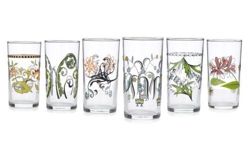 Uncommon Goods: Floral Wine Glasses