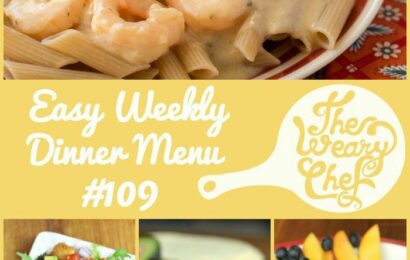 This week's menu of easy dinners is all about seafood recipes!