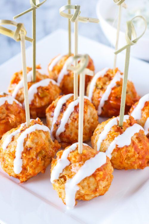 Buffalo Chicken Meatballs | The Recipe Runner