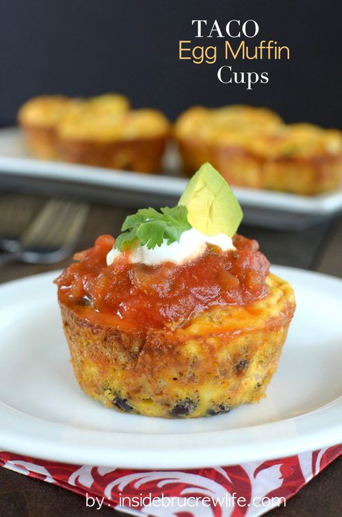 Taco Egg Muffin Cups by Inside BruCrew Life