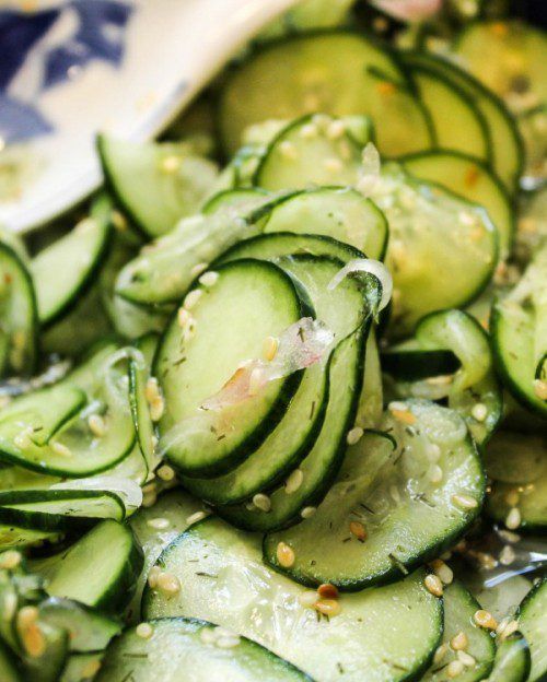 Asian Marinated Cucumber Salad by The Food Charlatan