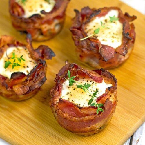 Bacon and Egg Cups by The Midnight Baker