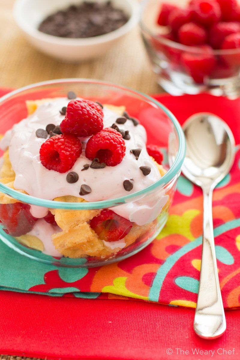 Chocolate Raspberry Breakfast Trifle by The Weary Chef