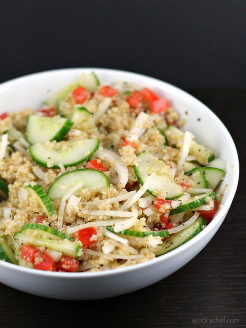 Quinoa Cucumber Salad by The Weary Chef