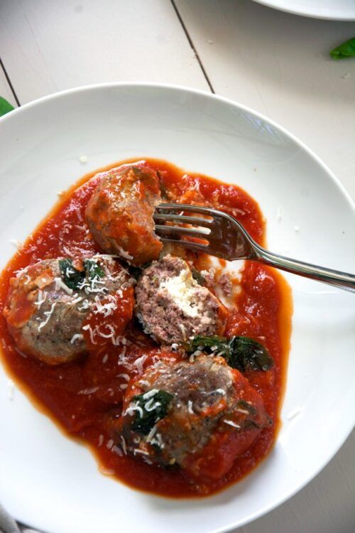 Goat Cheese Stuffed Meatballs by Housewife in Training Files