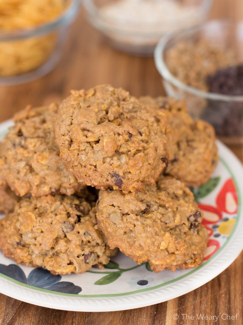 Everything-But-The-Kitchen-Sink Cornflake Cookies - The Weary Chef