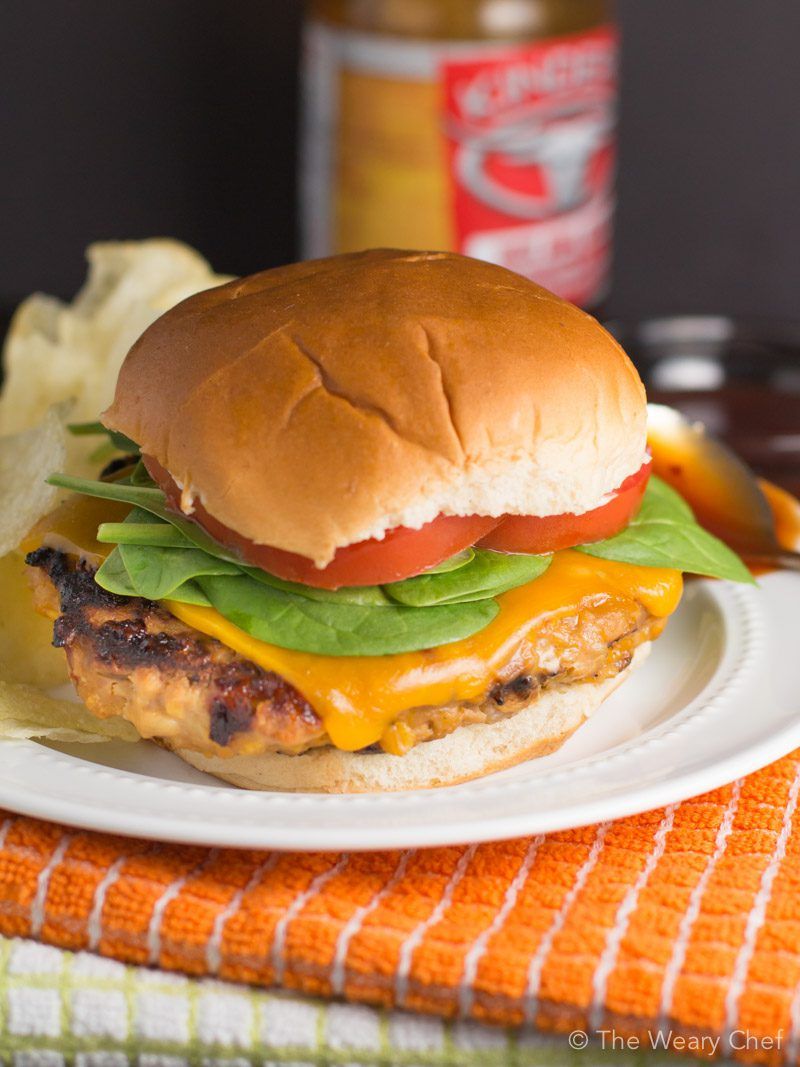 BBQ Chicken Burgers - The Weary Chef