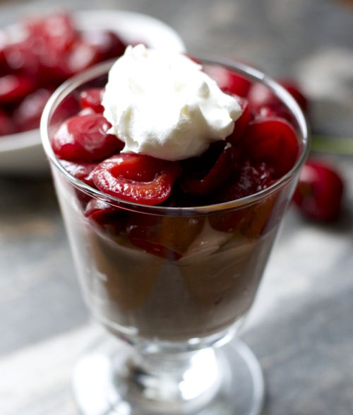 Drunken Cherry Cheesecake Parfaits by Maebells