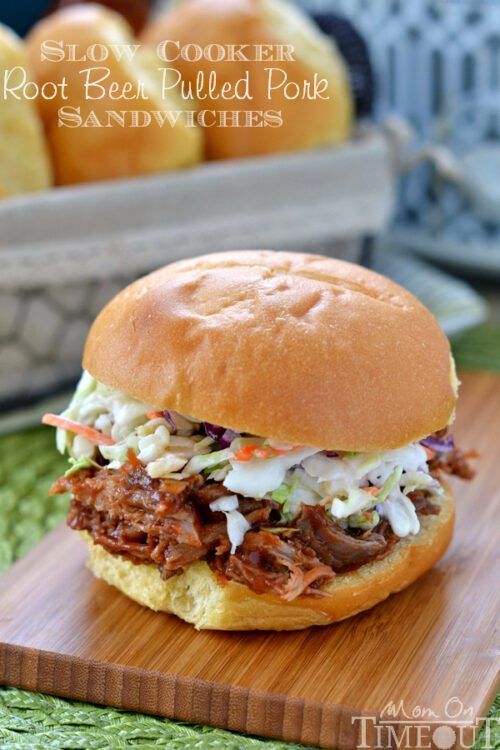 Root Beer Pulled Pork Sandwiches by Mom on Timeout