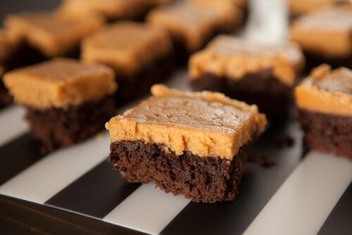 Chocolate Spinach Brownies with Peanut Butter Frosting by Brooklyn Farm Girl