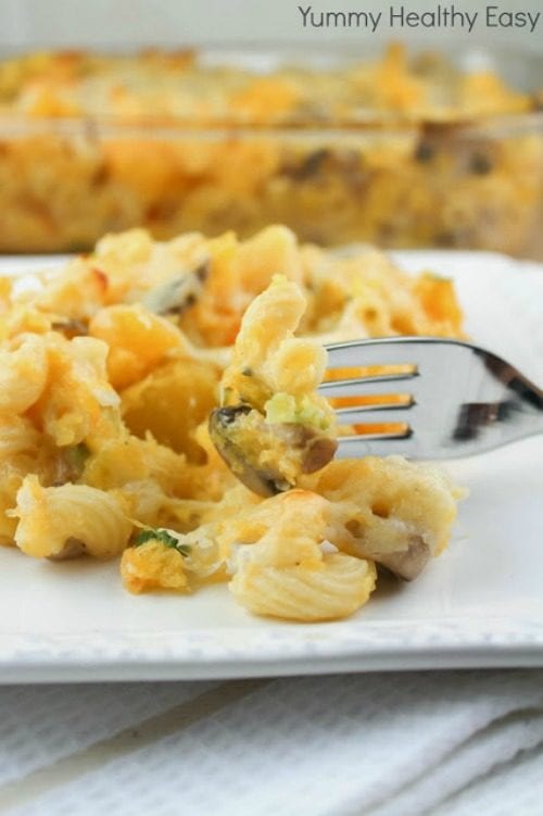 Lighter Mac & Cheese AKA Hidden Veggie Mac & Cheese by Yummy Healthy Easy (Featured on The Weary Chef)