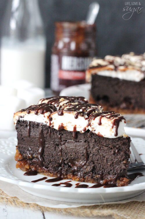 S'mores Cheesecake - Life Love and Sugar