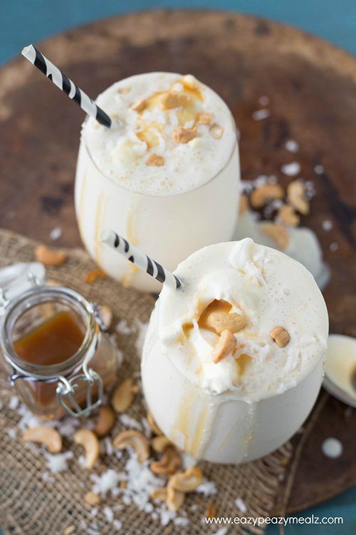 Delicious Caramel, Coconut, Cashew Smoothie by Eazy Peazy Mealz