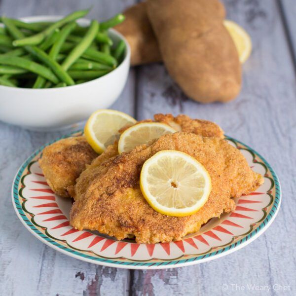 This pan fried chicken only uses a little oil and is ready in under 30 minutes!