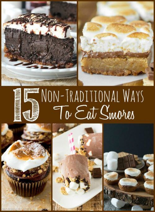 15 Non-Traditional Ways To Eat S'mores Roundup by Sprinkle Some Sugar - Featured on The Weary Chef