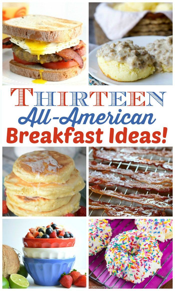 american breakfast menu