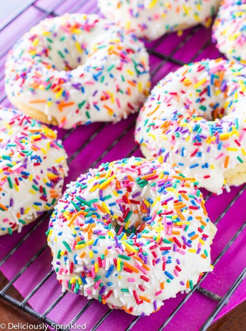 Baked Vanilla Donuts by Deliciously Sprinkled 