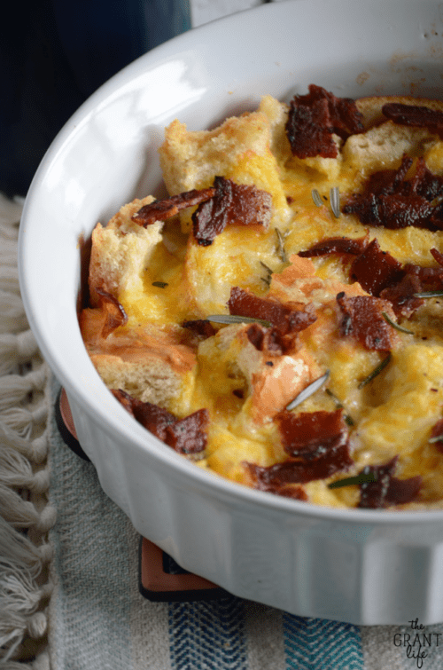 Cheesy Bacon Breakfast Casserole by The Grant Life