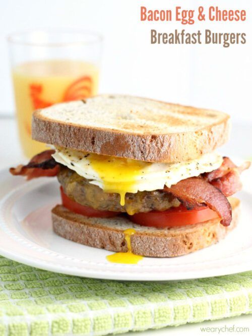 Bacon, Egg and Cheese Breakfast Sandwich