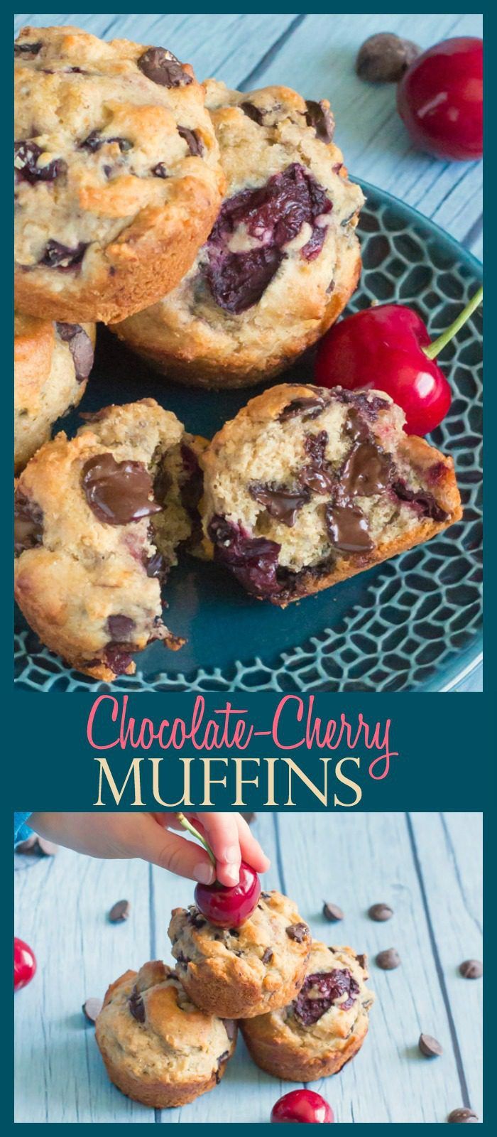 Get your day off to a delicious start with these luscious muffins loaded with cherries and chocolate chips!