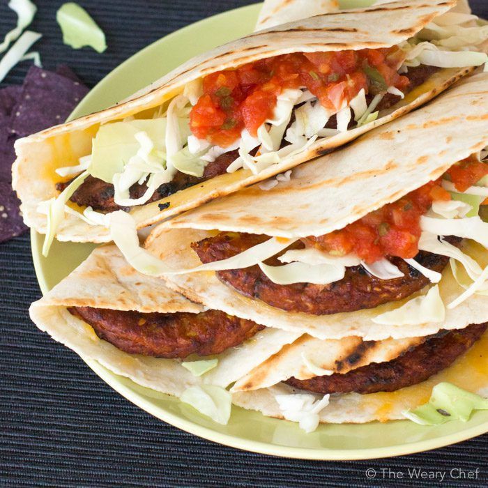 Mexican food and burgers are two of my favorite of my favorite things. Find out how to combine them into these fun and easy Grilled Black Bean Burger Quesadillas!