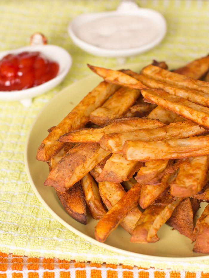 Get your french fry fix the healthy way with these baked battered fries!