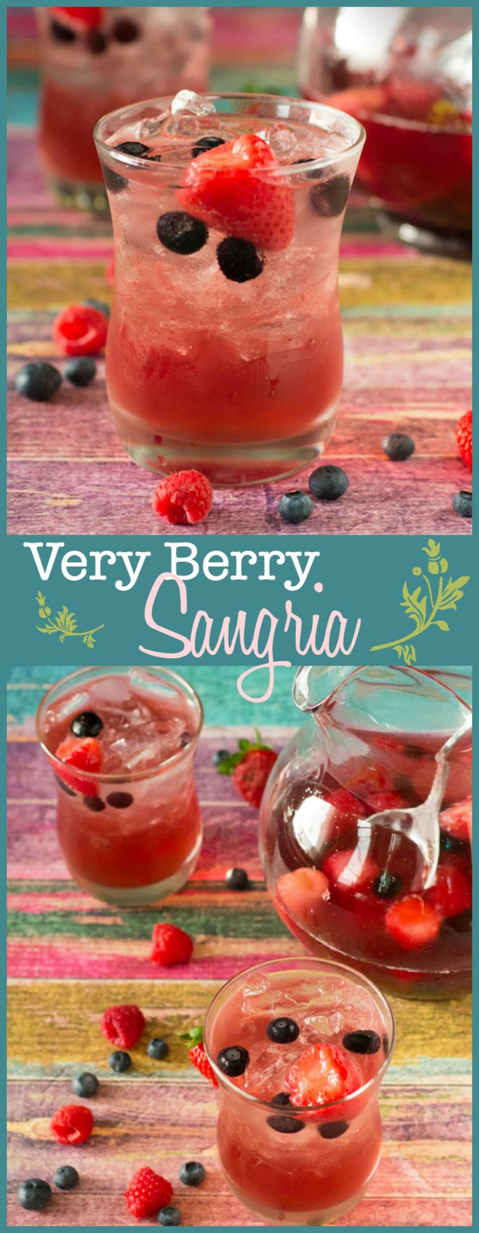 Bursting with strawberry, blueberry, and raspberry flavor, this super easy sangria is just the thing to relax with!