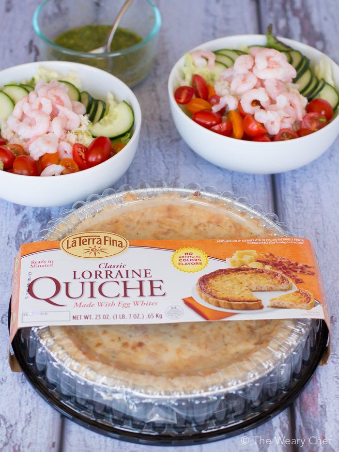 This shrimp and crab salad pairs perfectly with a La Terra Fina quiche!
