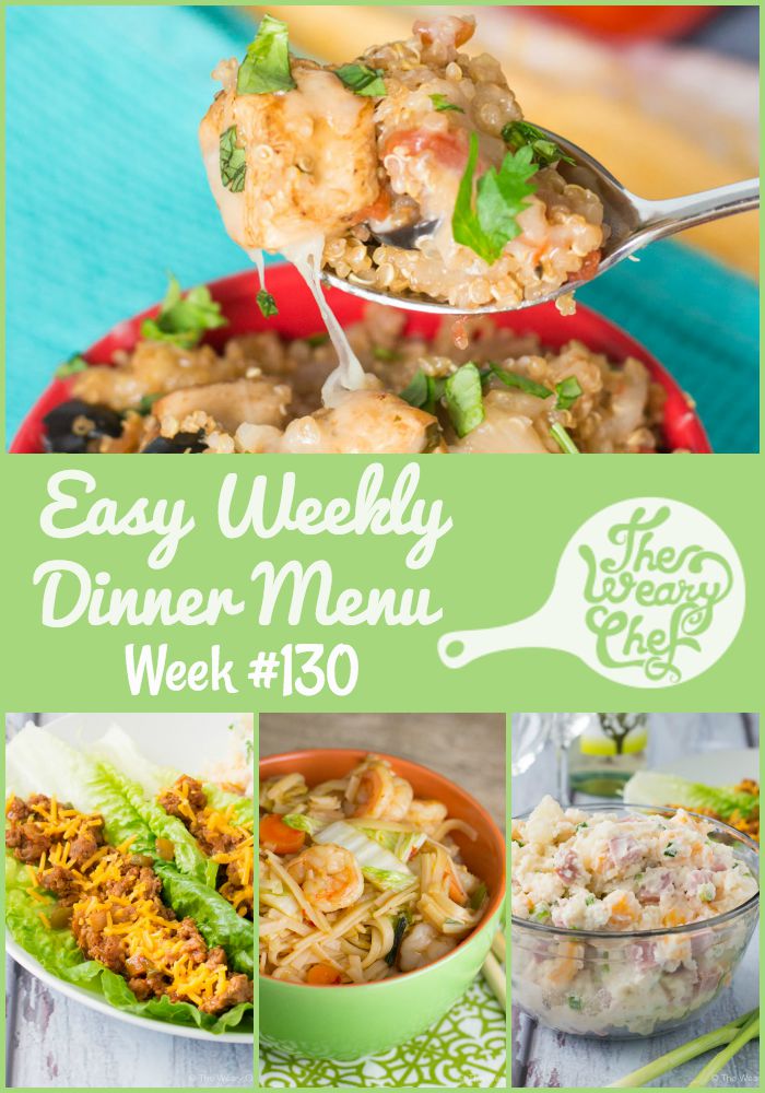 Easy Weekly Dinner Menu #130: Quinoa, Lettuce Wraps, Catfish, and More ...