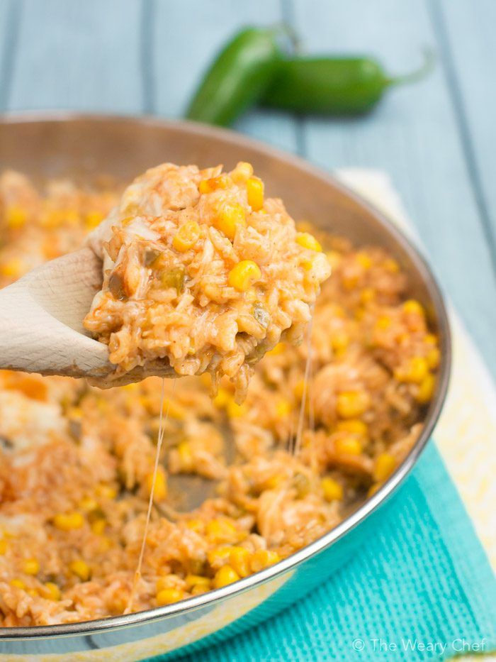 Keep your pantry stocked with all the ingredients you need for this delicious and easy chicken enchilada rice dinner!