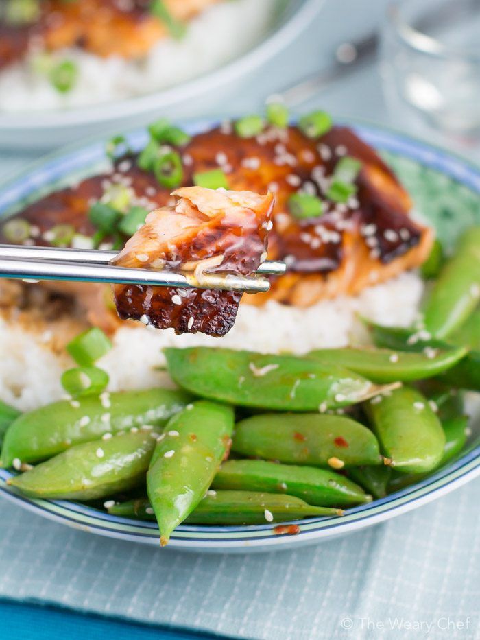 Enjoy this quick and easy salmon teriyaki for dinner this week!