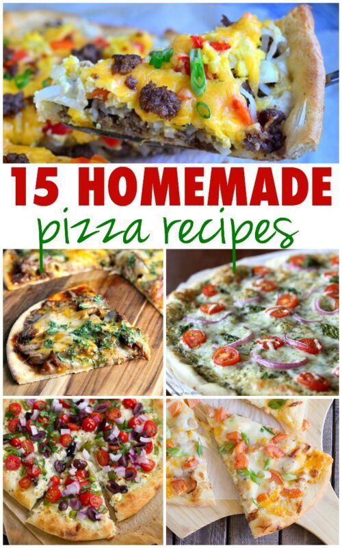 Spice up your pizza night with these 15 delicious homemade pizza recipes! With toppings like Buffalo Chicken, Philly cheesesteak, and even Macaroni and Cheese, you're sure to find a new favorite slice!