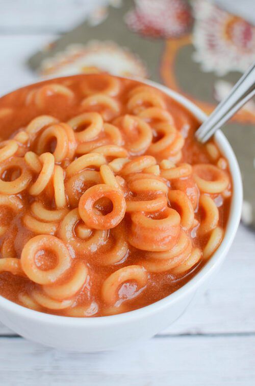 Homemade Spaghetti-O's by Fake Ginger