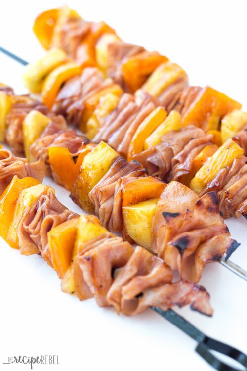 Hawaiian Ham and Pineapple Skewers by The Recipe Rebel