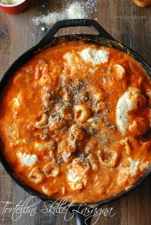 Tortellini Skillet Lasagna by Lemon's for Lulu