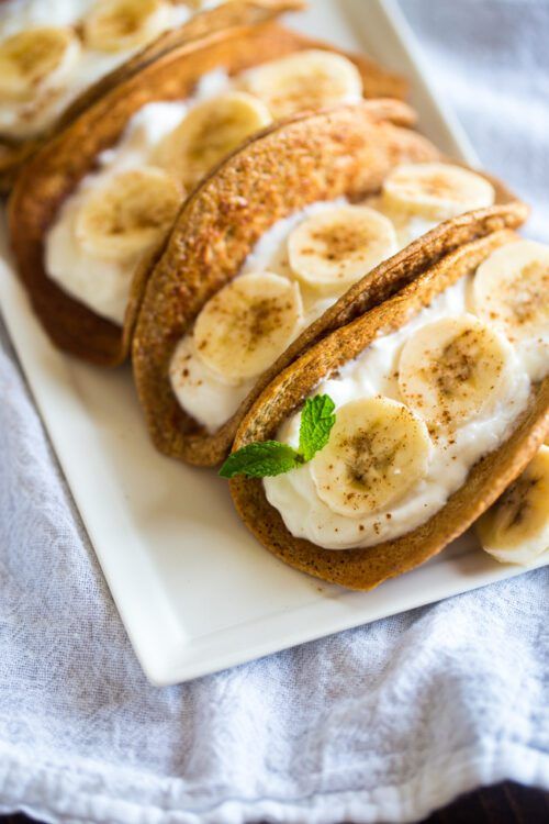 Taco Banana Pancakes by Food Faith Fitness