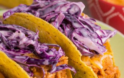 You won't believe how easy it is to make these fun BBQ Chicken Tacos! Your family will love this dinner!