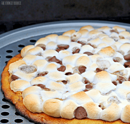 Grilled S'mores Pizza by The Cookie Rookie