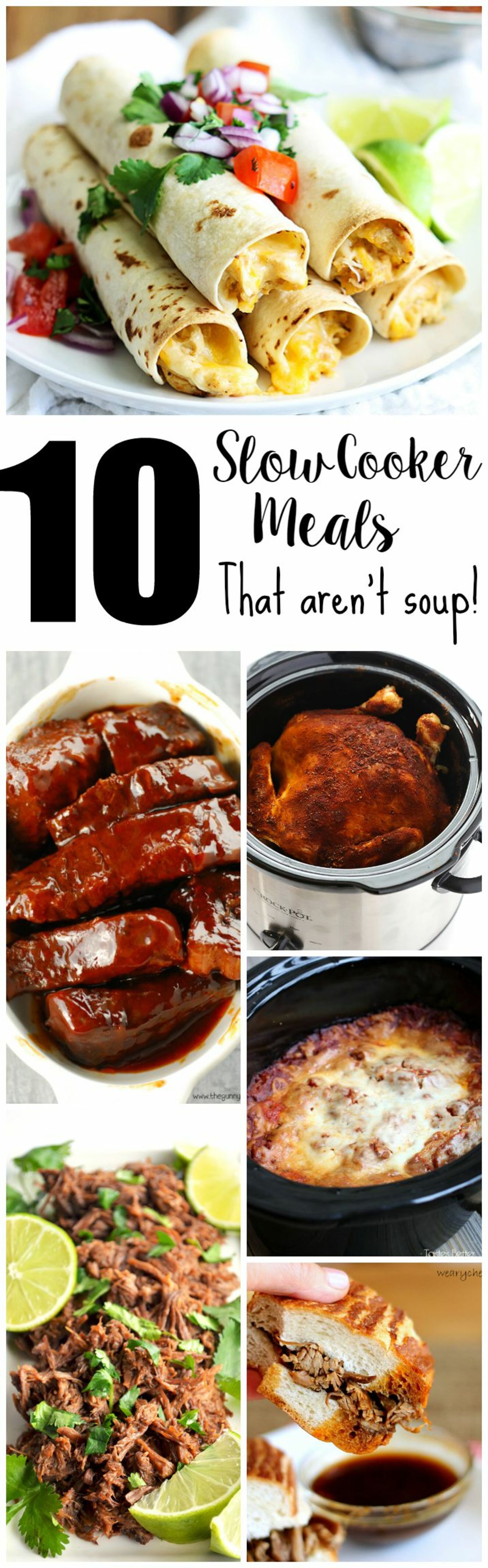 10 Slow Cooker Meals That Aren't Soup!