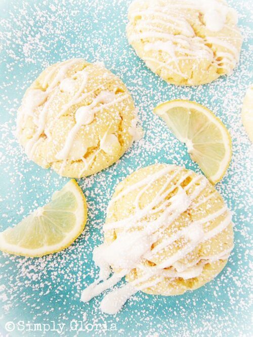 White Chocolate Lemon Cookies by Simply Gloria