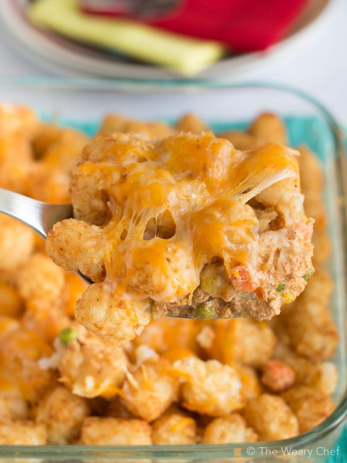 Cheesy Chicken Tater Tot Casserole – Dan330