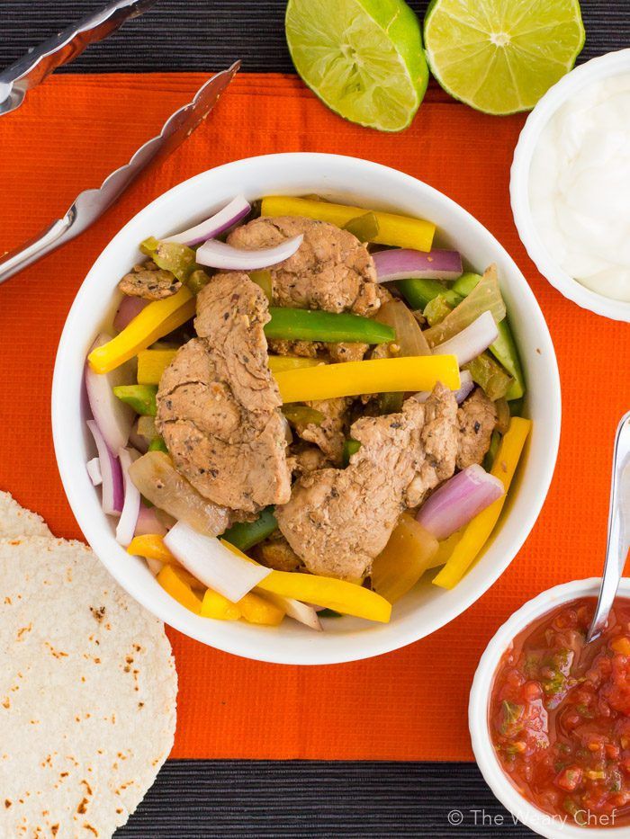 Imagine a fast, delicious, family-friendly dinner, and these easy pork fajitas will surely come to mind!