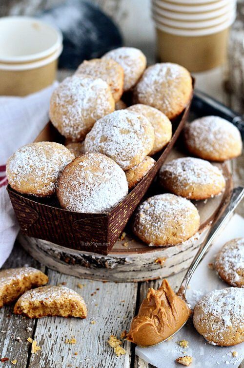 Gooey Peanut Butter Cookies by Tidy Mom